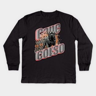 Cane Corso Dog Kids Long Sleeve T-Shirt